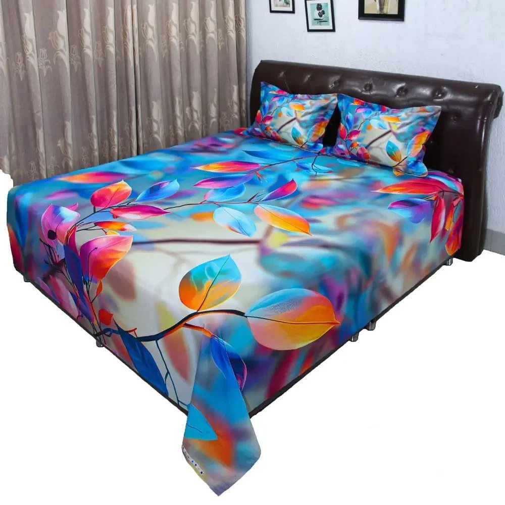 Leaf in Dream Digital Print Bed Sheet