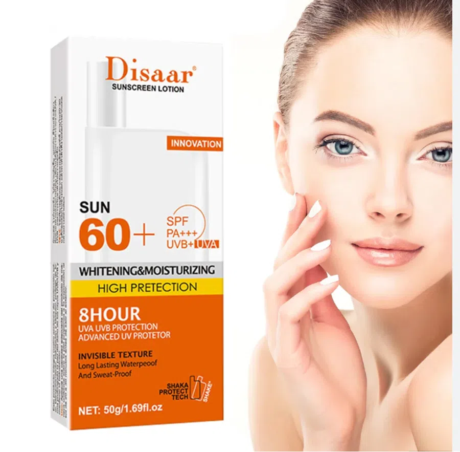 SUNSCREEN DISAAR SUNSCREEN LOTION SUN 60+ SPF PA+++ 8 HOUR PROTECTION