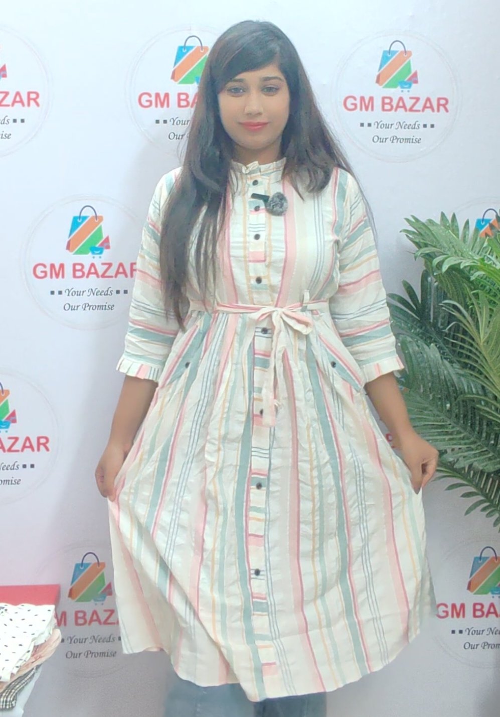 ওয়ান পিস পকেট ও বেল্ট সিষ্টেম কুর্তি, পিওর কটনের মধ্যে বিভিন্ন ডিজাইনের